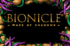 Bionicle - Maze of Shadows Title Screen